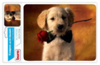 Коврик для мыши BURO пластиковый, щенок (BU-M40089)