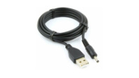 USB кабель питания 3.5х1.35мм 1.8м D12 черный
