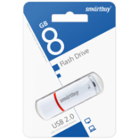 Накопитель USB 8Gb SmartBuy Crown White