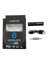 Bluetooth адаптер CARLIVE BT450, AUX 3.5мм, черный