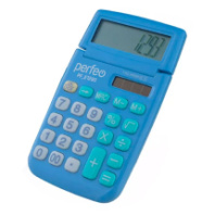 Калькулятор карманный Perfeo PF_Е1293, 8 разр, синий