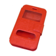 Чехол Window 4.5" сил. вставка с имитацией царапин, красный