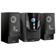Ак. колонки 2.1 Ginzzu GM-415, 30W+2*10W RMS, Bluetooth, FM+USB+SD+ПДУ, черный