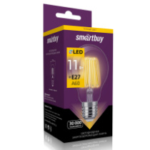Лампа SmartBuy LED A60 11Вт Е27 3000К светодиодная