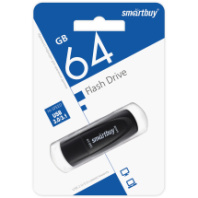 Накопитель USB 64Gb SmartBuy Scout Black 3.0/3.1 Накопитель USB 64Gb SmartBuy Scout Black 3.0/3.1