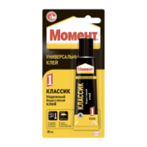 Клей "Момент", Момент-1, универсальный водостойкий 30мл BL1 (1/25)