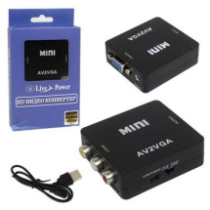 Переходник 3RCA in - VGA out (гн/гн) Live Power H128 Mini черный