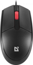Мышь DEFENDER Delta MM-523, пров.,опт.,3кн., 1000dpi, бесшумная, черный