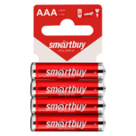 Батарейка Smartbuy Ultra LR03 (AAA) BL4 (mini) 4/60/720 Батарейка Smartbuy Ultra LR03 (AAA) BL4 (mini) 4/60/720
