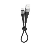 Кабель BOROFONE MicroUSB BX32, 2.4A, тканевая оплетка, 0.25м, черный 1/360 Кабель BOROFONE MicroUSB BX32, 2.4A, тканевая оплетка, 0.25м, черный 1/360