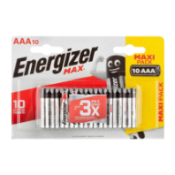 Батарейка Energizer Max LR03 (AAA) BL10 10/120