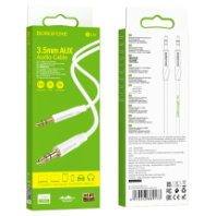 Кабель AUX 3.5мм (шт/шт) 1м BOROFONE BL16, ПВХ, белый
