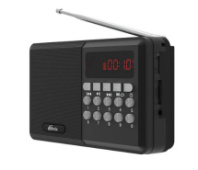 Радиоприёмник Ritmix RPR-001 (FM+USB+microSD+AUX) Black