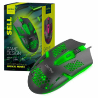 Мышь Perfeo SELL, GAME DESIGN, USB, подсвет.7цв.,пров.,опт.,6кн., 800-2400dpi, черный Мышь Perfeo SELL, GAME DESIGN, USB, подсвет.7цв.,пров.,опт.,6кн., 800-2400dpi, черный