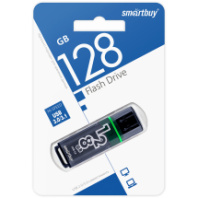 Накопитель USB 128Gb SmartBuy Glossy Dark Grey 3.0