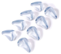 Прозрачные треугольные накладки-протекторы для мебели (3*2*1.5 см). 8 шт.