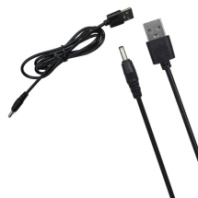 USB кабель питания 3.5х1.35мм 1м D09 черный