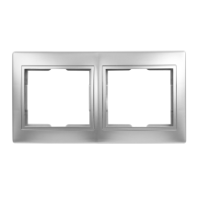 Рамка 2-местная горизонтальная SmartBuy "Венера" серебро Рамка 2-местная горизонтальная SmartBuy "Венера" серебро