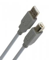 Кабель USB - USB 2.0 (AM-BM) 3м SmartBuy серый
