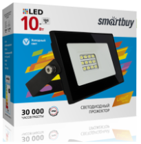 LED прожектор SmartBuy FL SMD LIGHT 10Вт, 800Лм, IP65, 6500K