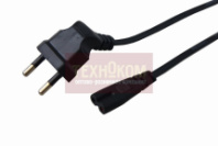 Кабель сетевой для радиоаппаратуры 1.5м (угловая вилка) REXANT черный (11-1103)