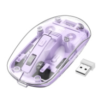 Мышь HOCO GM29 Mysterious, USB, Bluetooth, беспр.,опт.,4кн., 800-1600dpi, фиолетовый