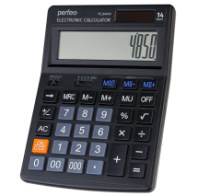 Калькулятор бухгалтерский Perfeo PF_B4850, 14 разр, черный Калькулятор бухгалтерский Perfeo PF_B4850, 14 разр, черный