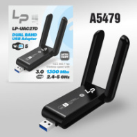 Wi-Fi адаптер LP-UAC27D, 2,4ГГц/5,0 ГГц, 1300 Мбит/с, с антенной