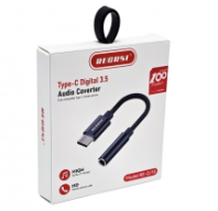 Аудио конвертер RECRSI ORG-ZJ15, Type-C - AUX 3.5мм (шт/гн), черный Аудио конвертер RECRSI ORG-ZJ15, Type-C - AUX 3.5мм (шт/гн), черный