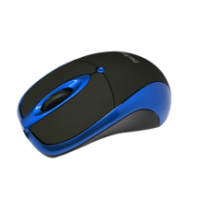 Мышь Perfeo ORION, USB, пров.,опт.,3кн., 1000dpi, черный/синий