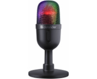 Микрофон DEFENDER Forte GMC 350 игровой стрим, USB, RGB, кабель 2м, черный