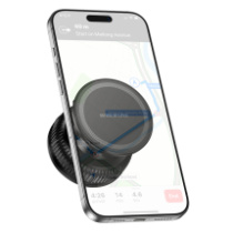 Автодержатель BOROFONE BH139, магнитный, на присоске, универсальный, 4.5-7", черный