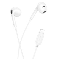 Гарнитура Borofone BM96, вкладыши, Lightning, белый (пакет)