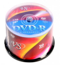 Диск VS DVD-R 4,7Gb 16x (по 50 банка)