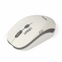 Мышь SmartBuy 344CAG-WG ONE, АКБ, USB, беспр.,опт.,4кн., 1000-1600dpi, белый/серый