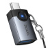 Переходник Hoco UA46C, USB - Type-C (шт/гн) черный