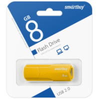 Накопитель USB 8Gb SmartBuy Clue Yellow