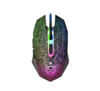 Мышь DEFENDER Shock GM-110L, Rainbow, игров.,пров.,опт.,6кн., 800-3200dpi, черный