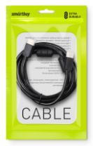Кабель HDMI - HDMI 5м с фильтрами Smartbuy (2.0) черный (K-352-50-2)