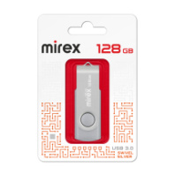 Накопитель USB 128Gb Mirex Swivel Silver 3.0