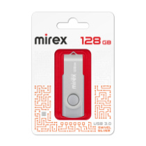 Накопитель USB 128Gb Mirex Swivel Silver 3.0