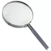 Увеличительное стекло (Лупа) Perfeo PF-SC9000, бифокальная 2х,4х, 4"(100 мм), металл