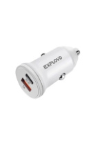 АЗУ Exployd EX-Z-1138, 1USB/1Type-C, PD20W, 3А, белый