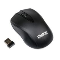 Мышь Dialog Comfort MROC-15U, беспр.,опт.,3кн., 1200dpi, черный