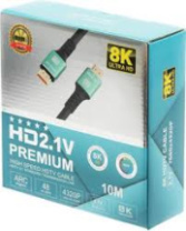 Кабель HDMI - HDMI 10м (2.1) черный в коробке