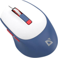 Мышь DEFENDER Belsa MB-249, АКБ, 2.4 ГГц+Bluetooth, беспр.,опт.,6кн., 800-3200dpi, белый/синий