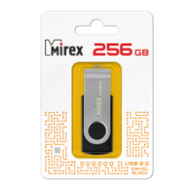 Накопитель USB 256Gb Mirex Swivel Black