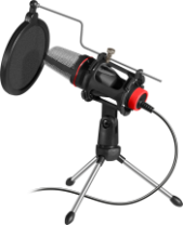 Микрофон DEFENDER GMC 300 игровой стрим, AUX 3.5мм, кабель 1.5м, черный