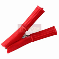 Зажим "крокодил" 30А 75мм в изоляторе REXANT