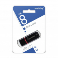 Накопитель USB 8Gb SmartBuy Crown Black